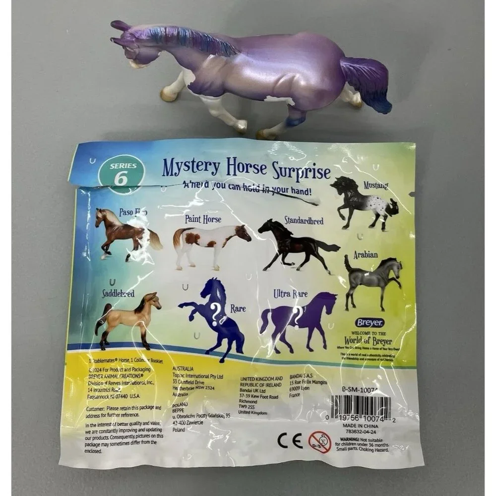 Breyer‎ Stablemates Series 6 Ultra Rare 2024 Chase Mystery Horse Surprise Purple